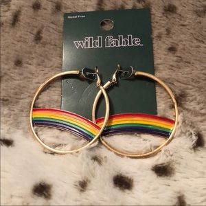 🌈Rainbow Hoop Earrings 🌈